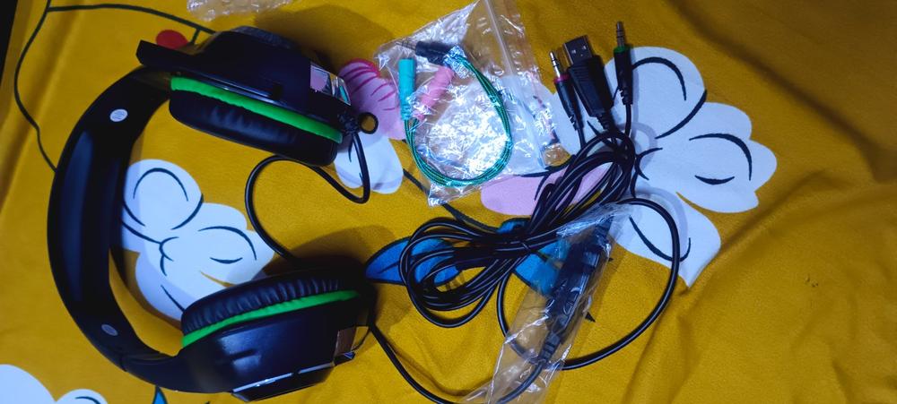 Cosmic Byte G420 RGB Gaming Headset - Green - Customer Photo From Mahavir Saxena