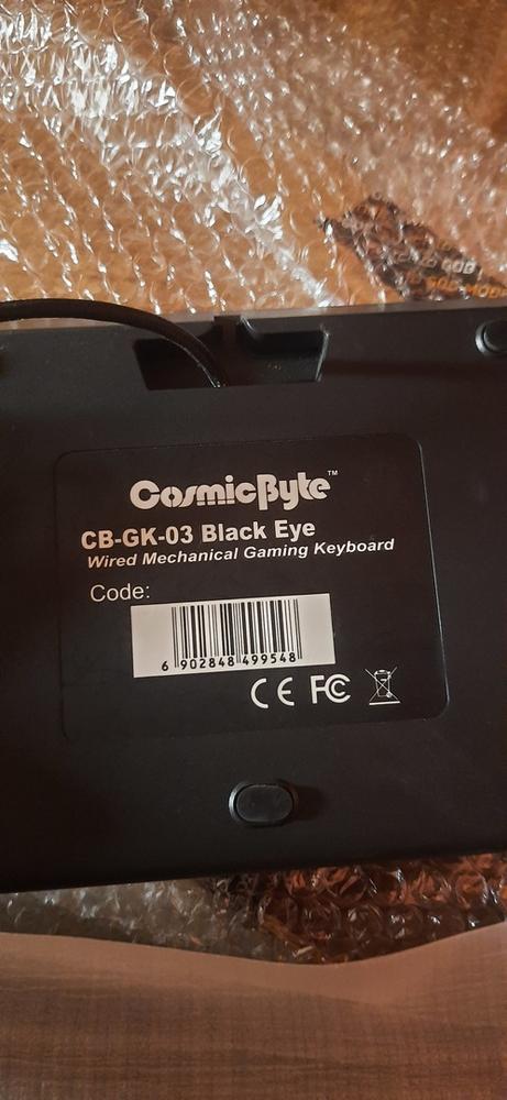 Certified Refurbished Cosmic Byte Neon Mechanical Gaming Keyboard - Brown Switch - Customer Photo From Gopalakrishnan R.