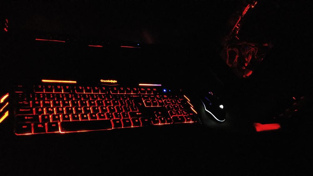 Cosmic Byte Dark Matter Gaming Keyboard and Mouse Combo (Black) - Customer Photo From Manu N.