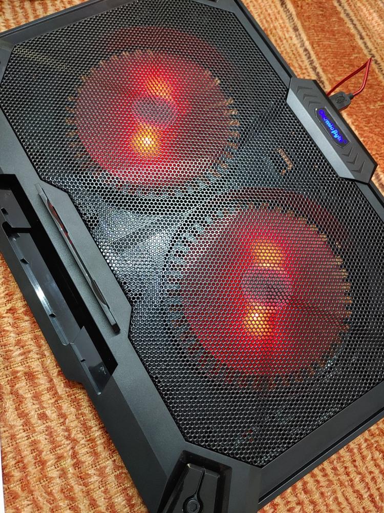 Cosmic Byte Comet Laptop Cooling Pad-Red - Customer Photo From Bilal k.