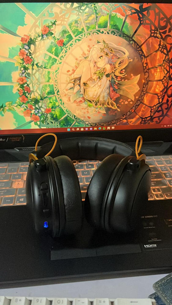 Cosmic Byte Hades 2.4Ghz Wireless + Bluetooth Headphone, 20ms Latency, 100Hrs Battery Life, 53mm Driver (Black) - Customer Photo From Dnyanesh Kale