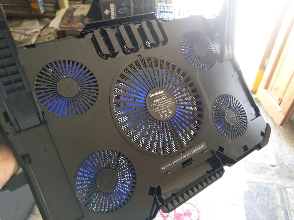 Cosmic Byte Asteroid Laptop Cooling Pad-Blue - Customer Photo From akshay r.