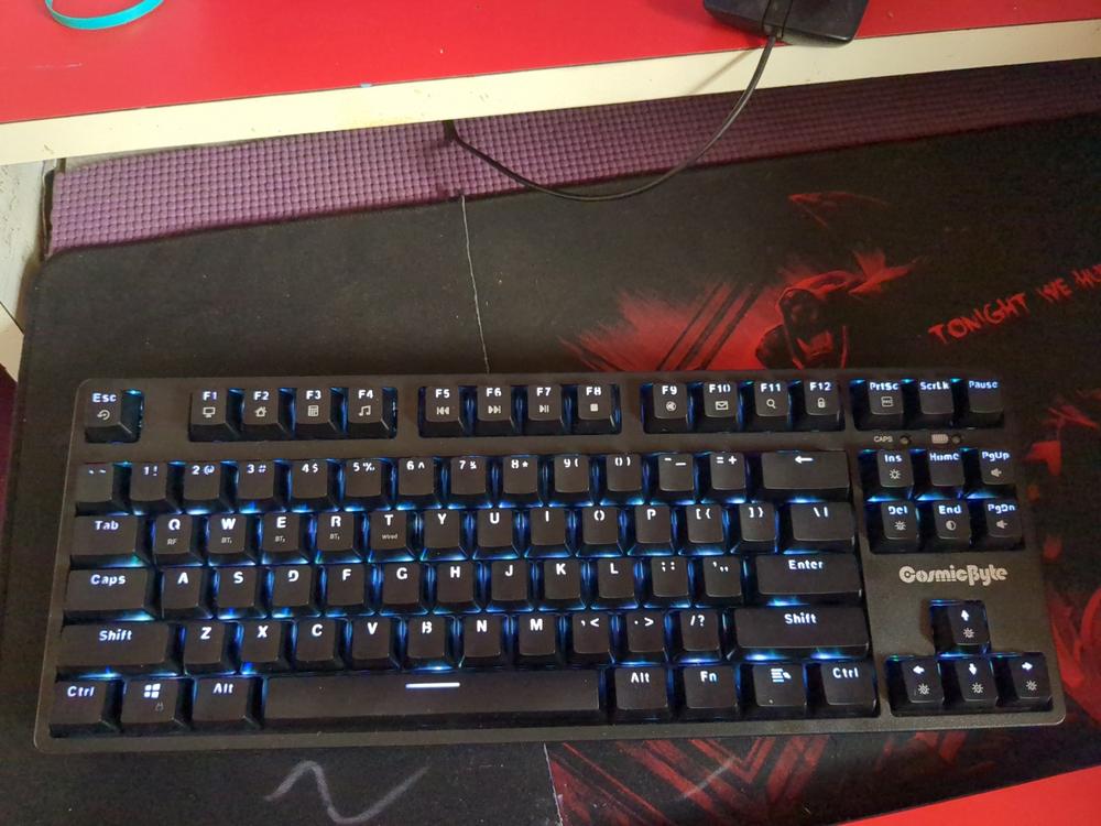 Cosmic Byte Trinity Optical Swappable Switch Keyboard - Wireless - Customer Photo From Tushar Sonawane
