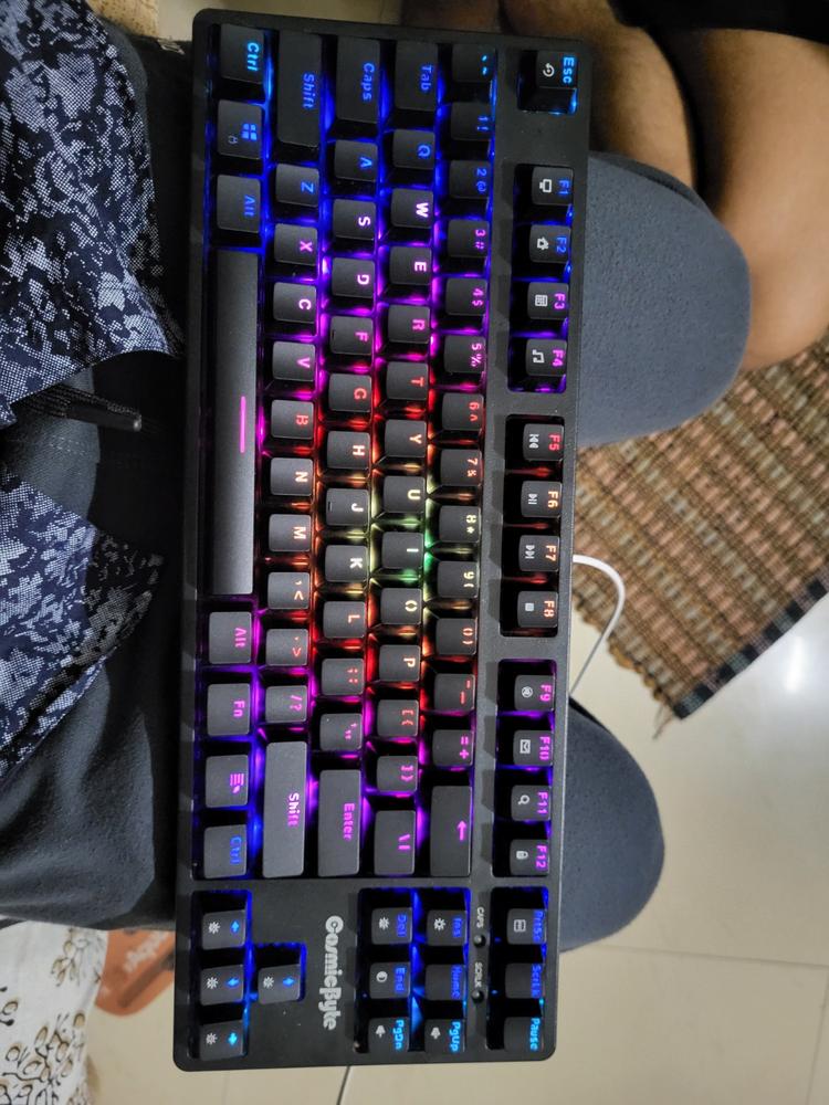 Cosmic Byte Trinity Optical Swappable Switch Keyboard - Wired - Customer Photo From Mayank Chauhan