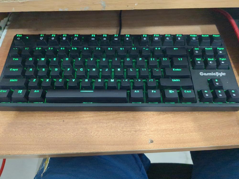 Cosmic Byte Trinity Optical Swappable Switch Keyboard - Wired - Customer Photo From Hrishikesh Rangnekar