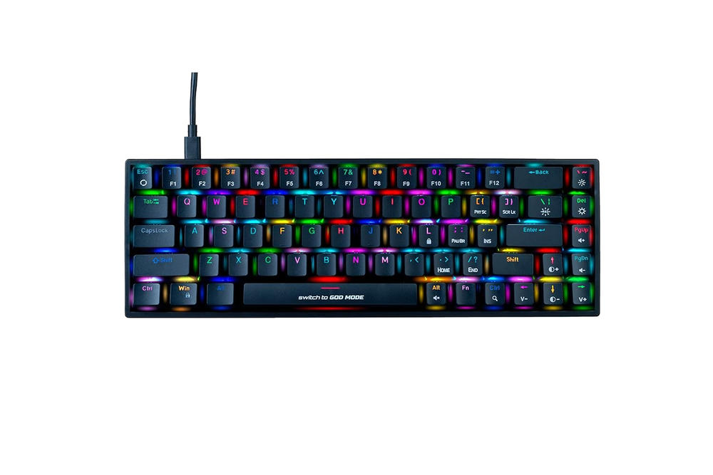 Cosmic Byte CB-GK-40 Artemis Wired + Wireless + Bluetooth 68 Key Per Key RGB Mechanical Gaming Keyboard - Customer Photo From Sonal Kohli