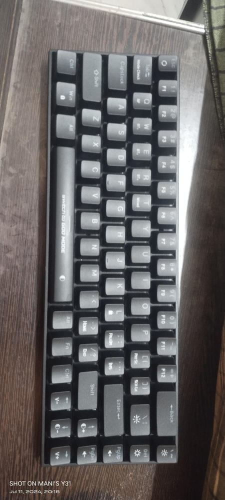 Cosmic Byte CB-GK-40 Artemis Wired + Wireless + Bluetooth 68 Key Per Key RGB Mechanical Gaming Keyboard - Customer Photo From Manisrikar Baswaraju