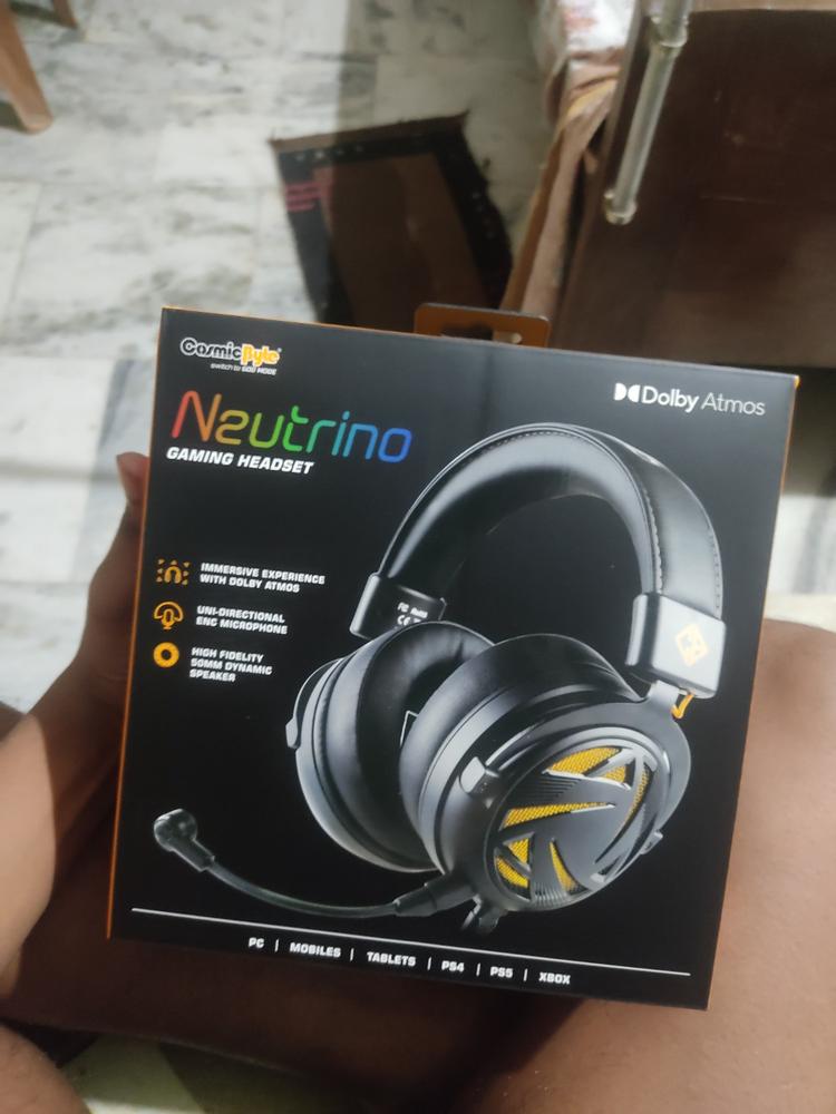 Cosmic Byte Equinox Neutrino Wired Gaming Headset with Dolby Atmos - Customer Photo From Rajan Anand