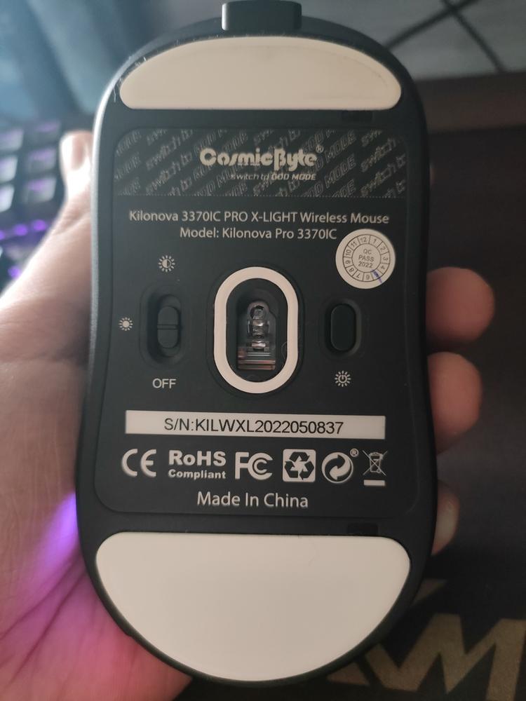 Cosmic Byte Kilonova 3370IC Pro X-Light Gaming Mouse - Wireless - Customer Photo From Gourab H.