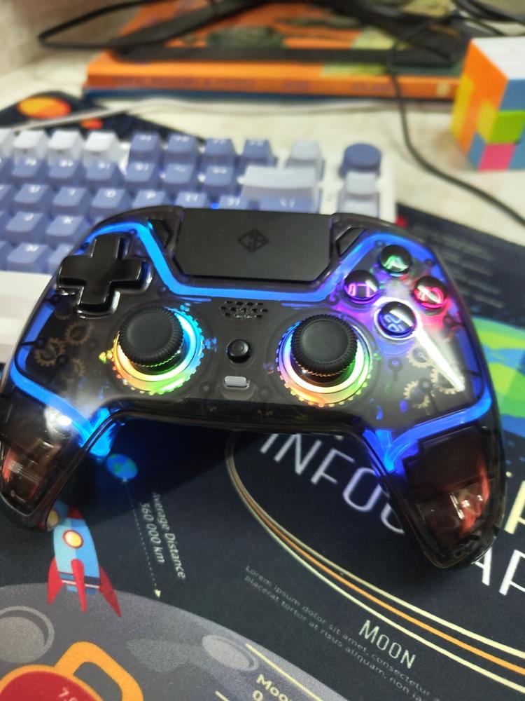 Cosmic Byte Quantum Dual Mode Bluetooth + Wired Controller for PS4, PC, iOS, Android, Switch, Hall effect Triggers and Joystick - Customer Photo From lava kumar