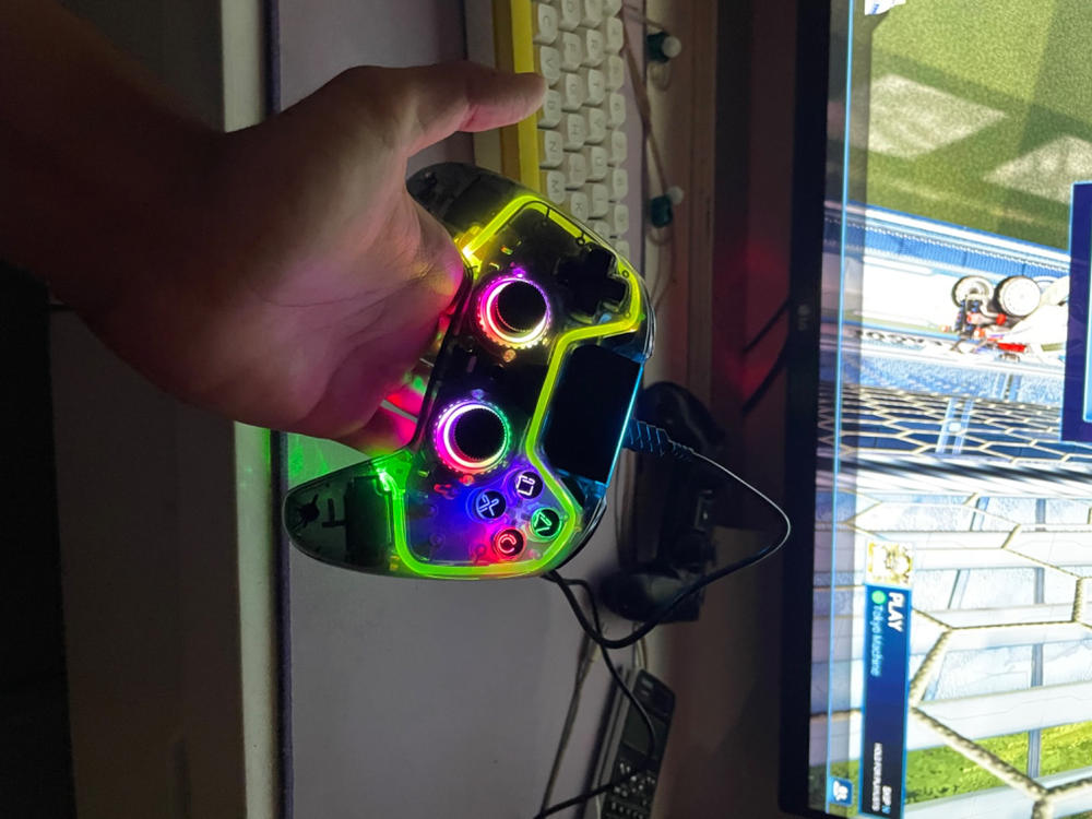 Cosmic Byte Quantum Dual Mode Bluetooth + Wired Controller for PS4, PC, iOS, Android, Switch, Hall effect Triggers and Joystick - Customer Photo From Kartikaye Azad