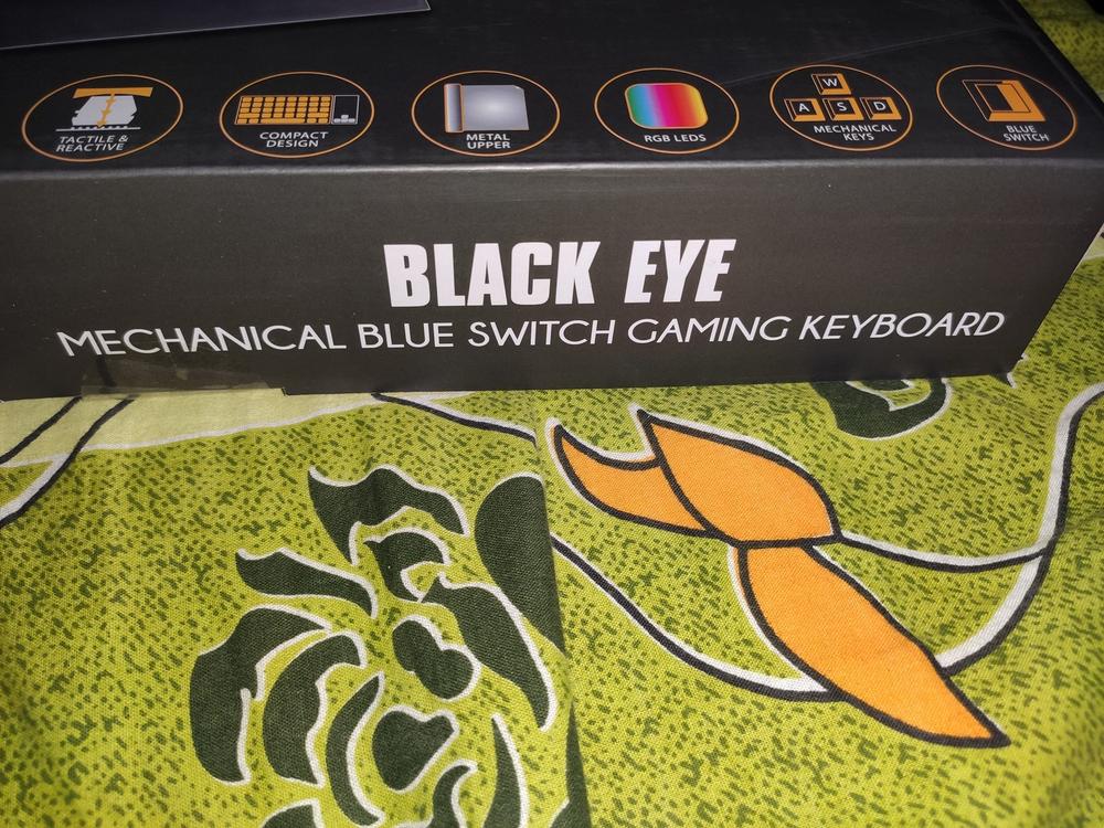 Cosmic Byte CB-GK-03 Black Eye Wired Aluminium Mechanical Keyboard (Black)- Blue Switch - Customer Photo From Sai M.