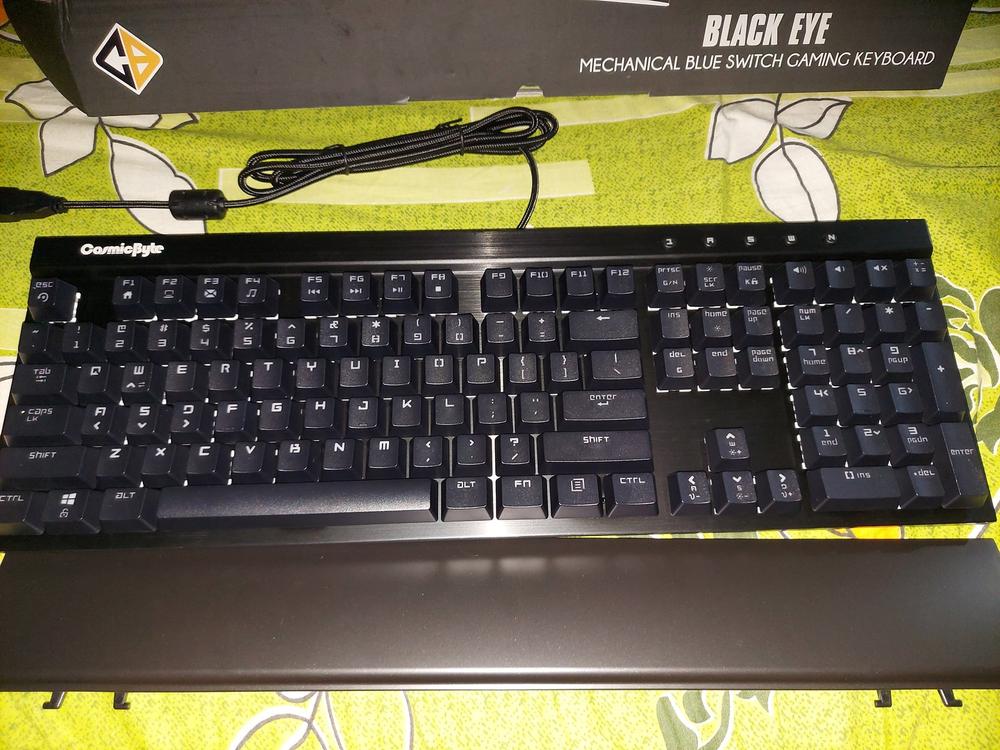 Cosmic Byte CB-GK-03 Black Eye Wired Aluminium Mechanical Keyboard (Black)- Blue Switch - Customer Photo From Sai M.