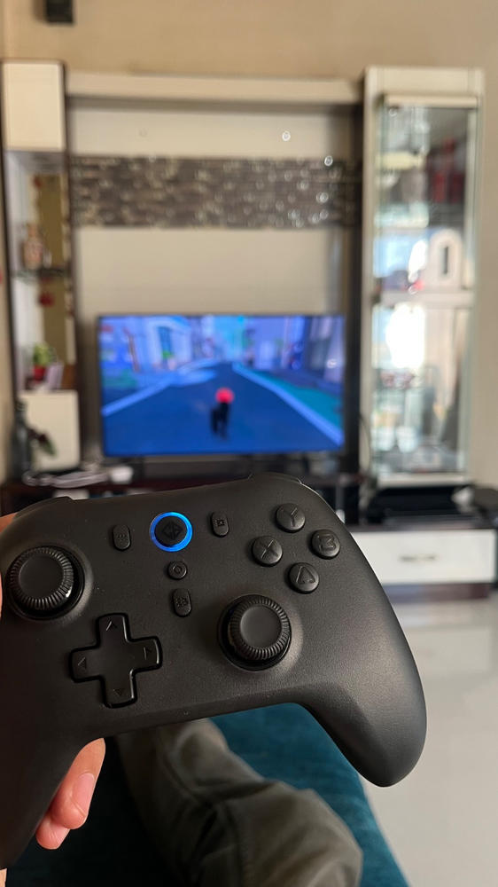 Cosmic Byte Blitz Wireless + Wired Controller for PC, Hall Effect Joystick & Triggers, 1000Hz Polling Rate - Black - Customer Photo From Rounak Longani