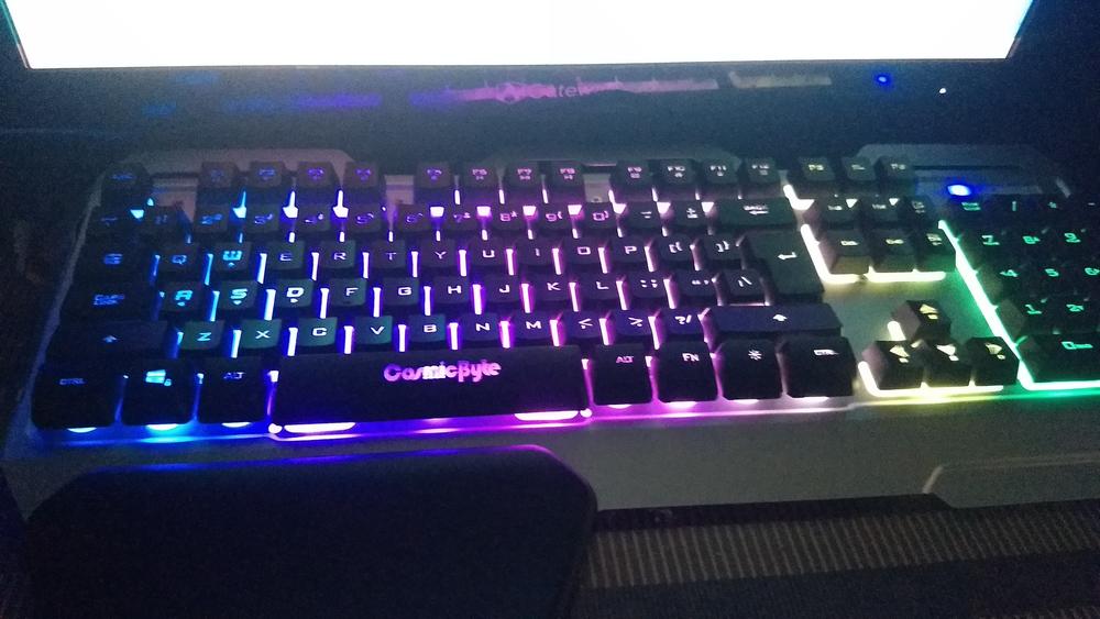 Cosmic Byte CB-GK-06 Galactic Wired Gaming Keyboard (Black/Silver) - Customer Photo From Jenish G.