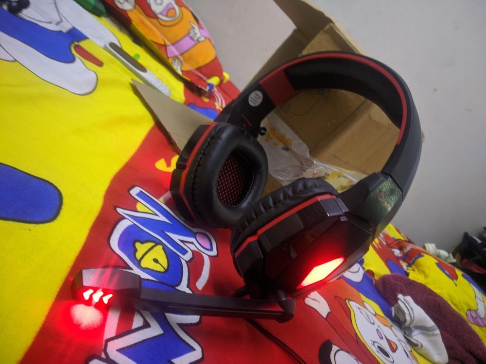 Cosmic Byte G4000 Edition Headphone with Mic (Red) - Customer Photo From Rockstar R.