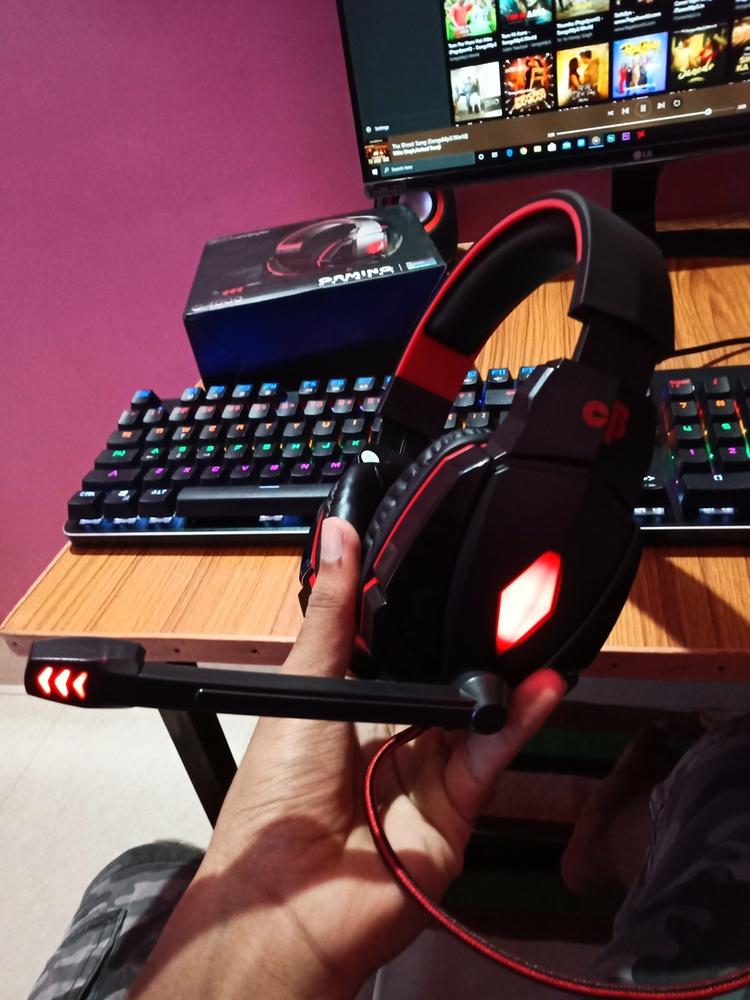 Cosmic Byte G4000 Edition Headphone with Mic (Red) - Customer Photo From Sandeep S.