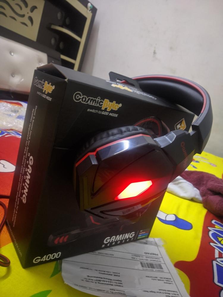 Cosmic Byte G4000 Edition Headphone with Mic (Red) - Customer Photo From Rockstar R.