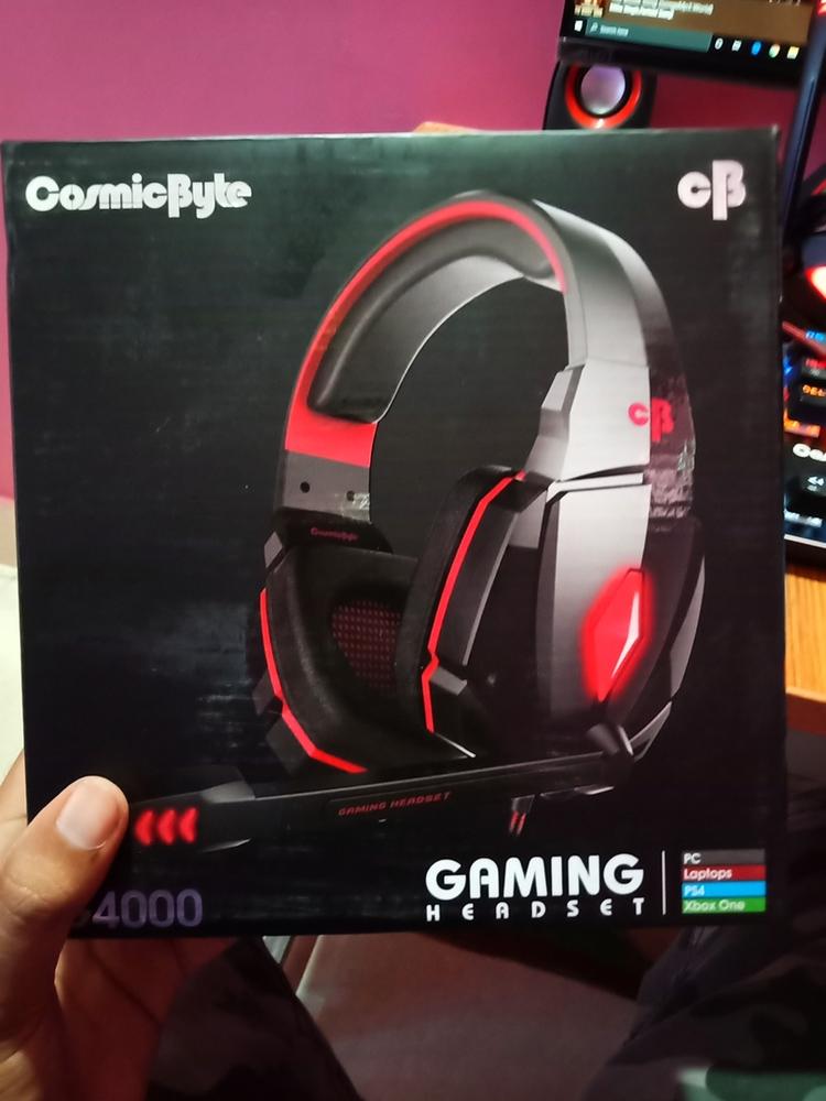 Cosmic Byte G4000 Edition Headphone with Mic (Red) - Customer Photo From Sandeep S.