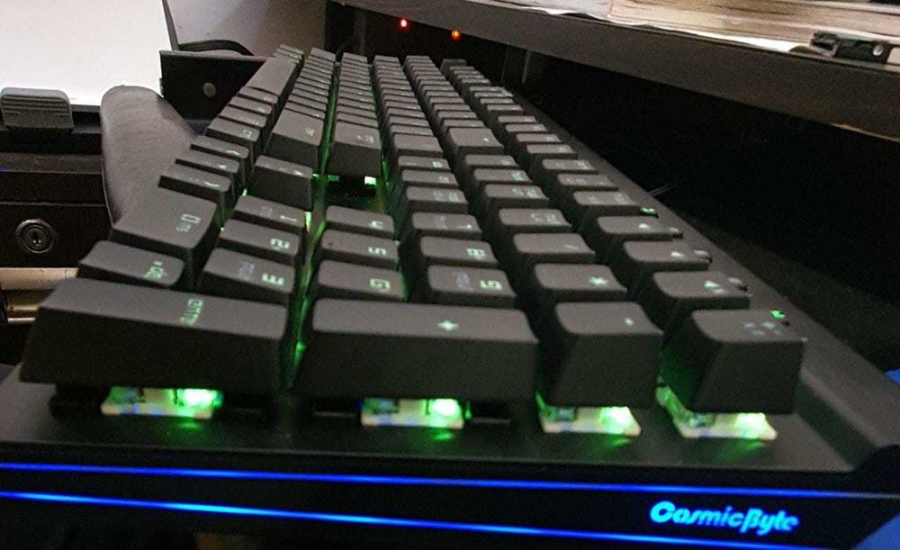 Cosmic Byte CB-GK-11 Black Eye Mechanical Keyboard, Real RBG Backlit with Effects - Brown Switch - Customer Photo From Crystal S.