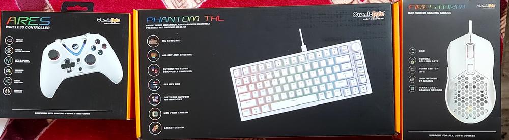 Cosmic Byte Phantom TKL Gasket Mechanical Wired Swappable Keyboard with PreLubed Switches - Customer Photo From Jay