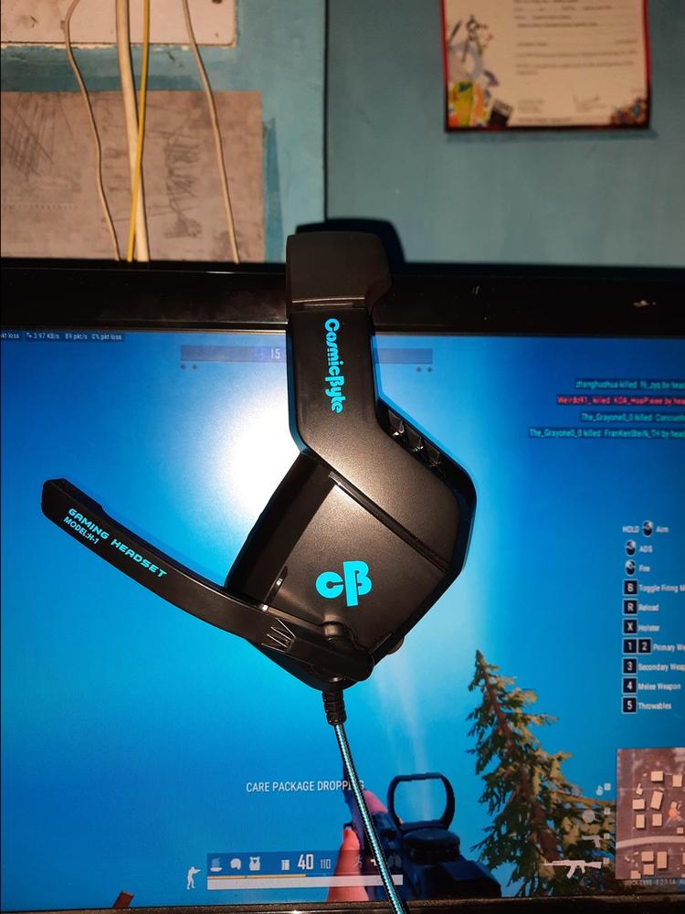 Cosmic Byte H1 Gaming Headphone with Mic for PC, Laptops, Mobile, PS4, Xbox One (Blue) - Customer Photo From Kunal Y.