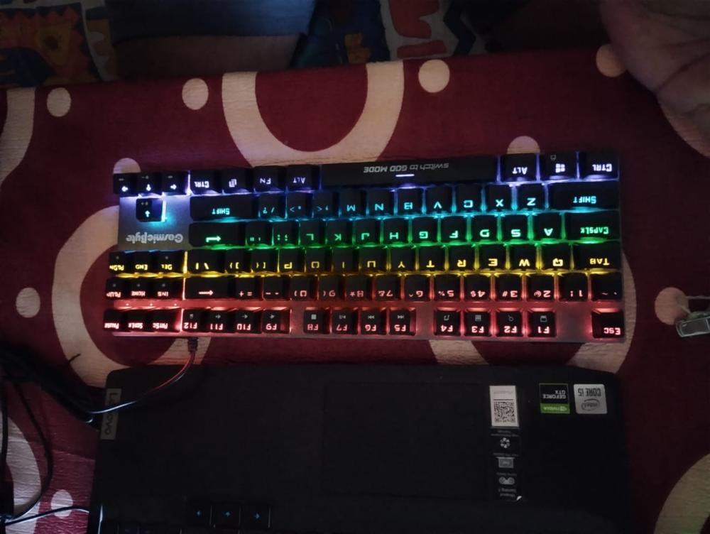 Certified Refurbished Cosmic Byte Pandora TKL Mechanical Keyboard (Non-Swappable) - Customer Photo From Aditya Krishna 