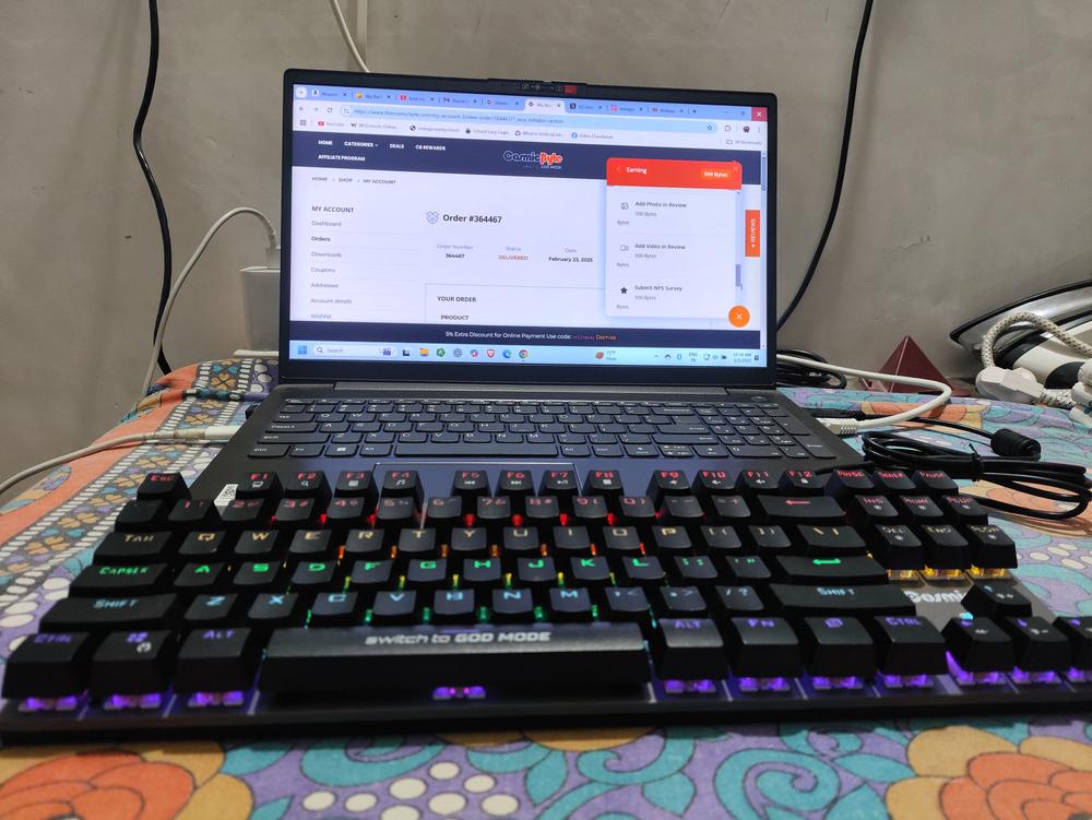 Certified Refurbished Cosmic Byte Pandora TKL Mechanical Keyboard (Non-Swappable) - Customer Photo From Anuj Agarwal