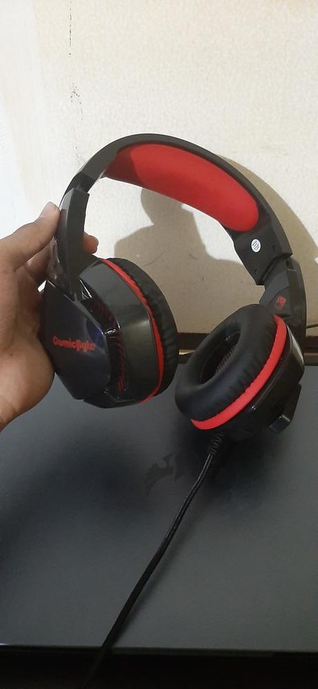 Cosmic Byte H3 Gaming Headphone with Mic (Red) - Customer Photo From Yugal D.