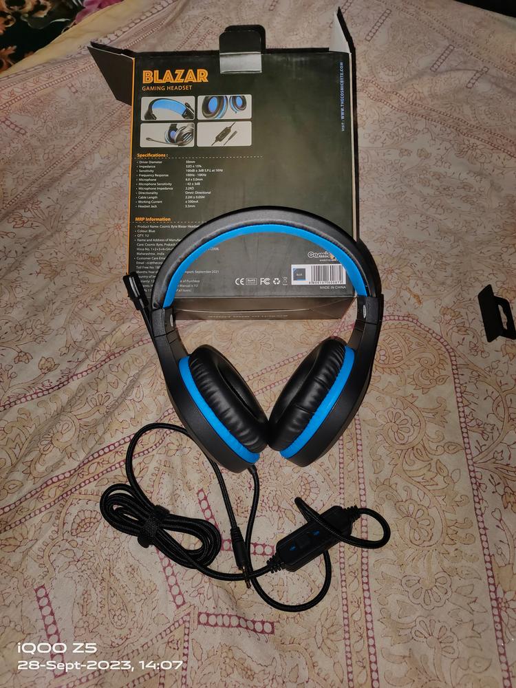 Cosmic Byte Blazar Gaming Headset - Customer Photo From Alish Mor