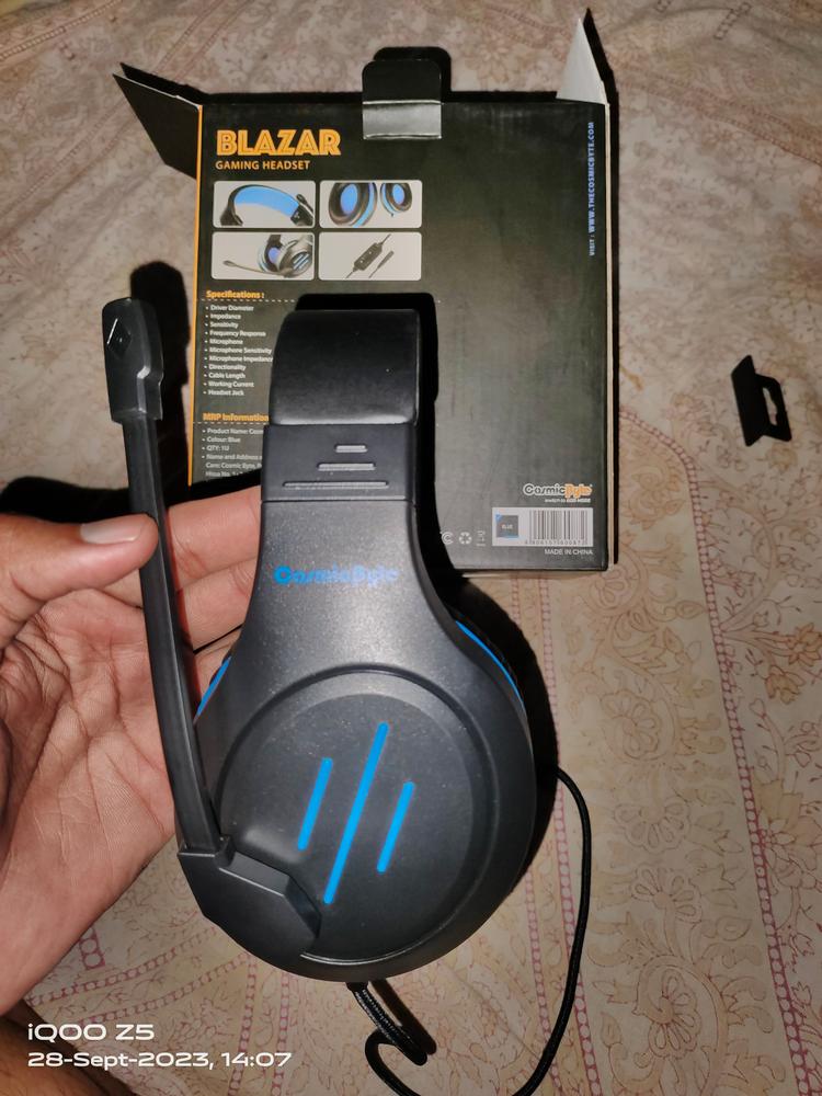 Cosmic Byte Blazar Gaming Headset - Customer Photo From Alish Mor