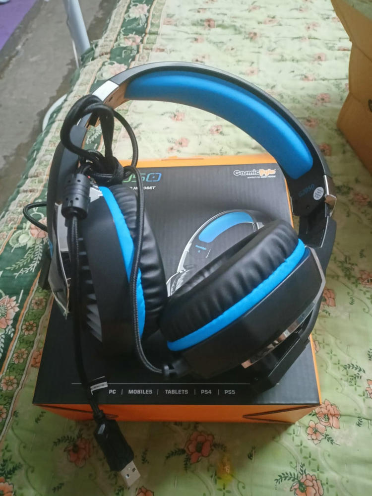 Cosmic Byte G2050 7.1 USB Gaming Headset - Blue - Customer Photo From Kumar Shivam