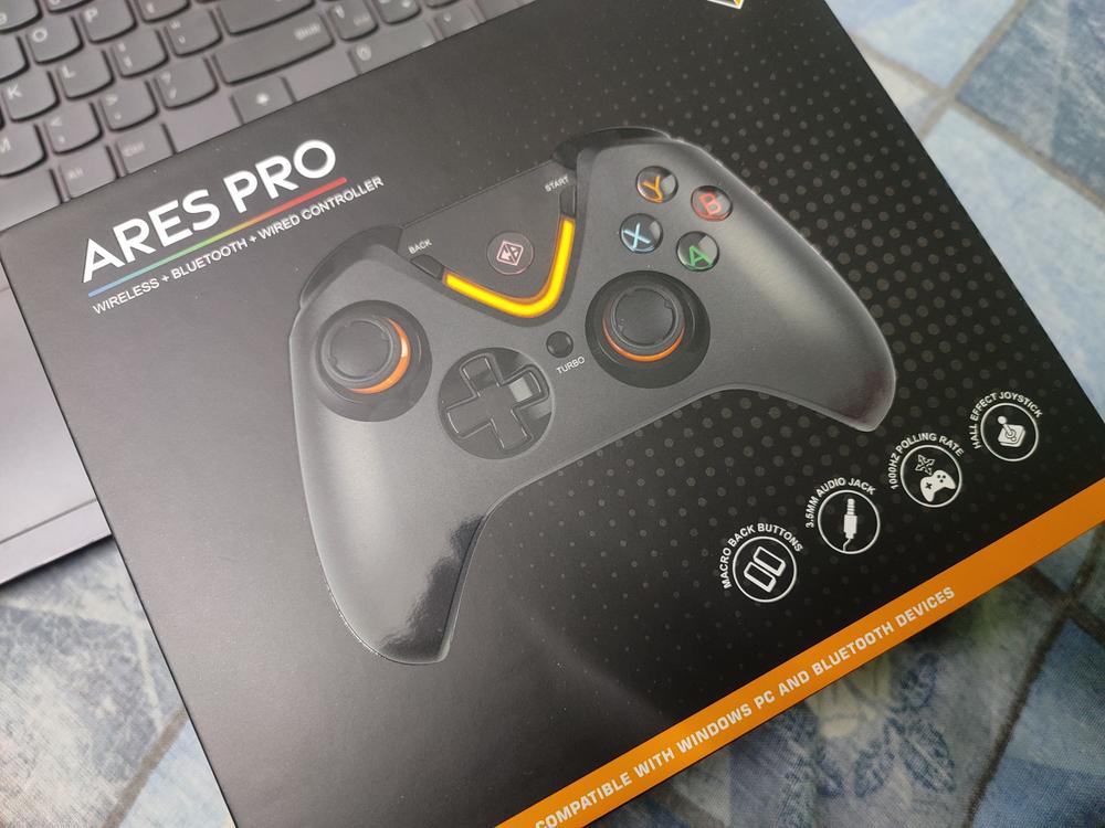 Cosmic Byte Ares Pro Tri-Mode Wireless-Bluetooth-Wired Controller for PC, Wireless Audio Port, Hall Joystick & Triggers - Customer Photo From Lucky Suryavanshi 