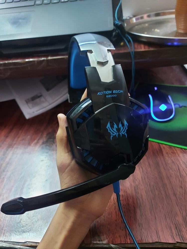Kotion Each Over the Ear Headset - G2000 (Black/Blue) - Customer Photo From Arhan m.