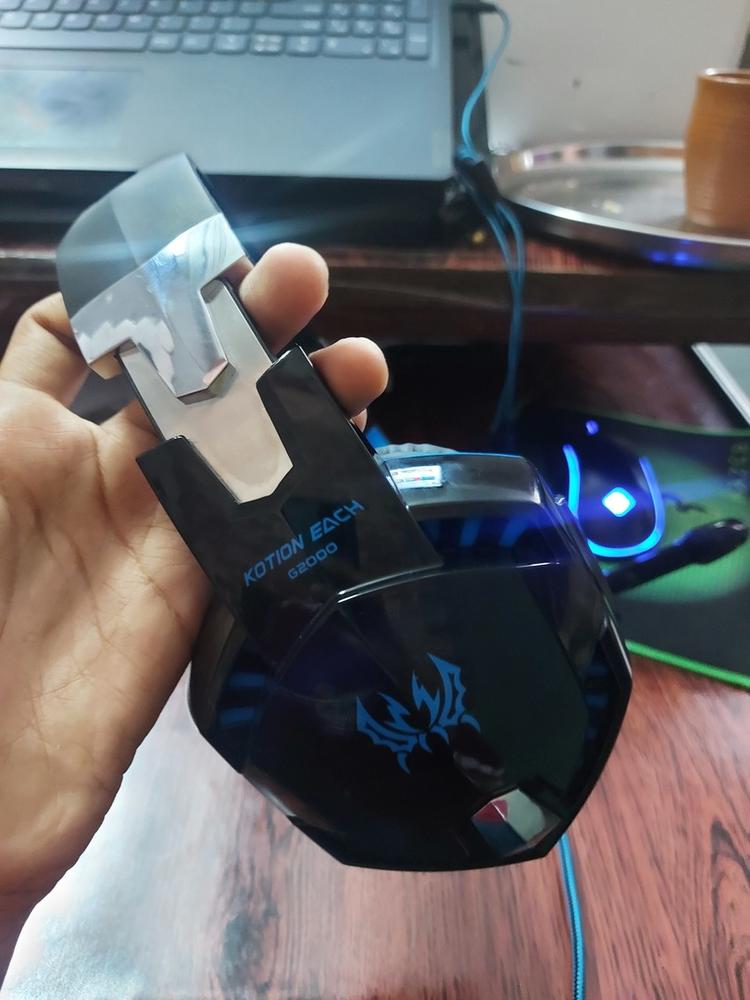 Kotion Each Over the Ear Headset - G2000 (Black/Blue) - Customer Photo From Arhan m.