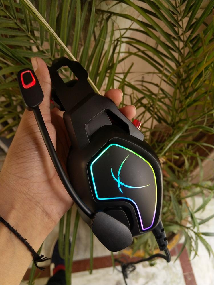Cosmic Byte Equinox Europa 7.1 USB Dual Driver Gaming Headset with Software, Spectra RGB LED and ENC Microphone - Customer Photo From Yuvraj S.
