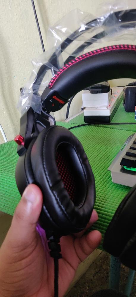 Cosmic Byte Equinox Europa 7.1 USB Dual Driver Gaming Headset with Software, Spectra RGB LED and ENC Microphone - Customer Photo From ROKESH R.