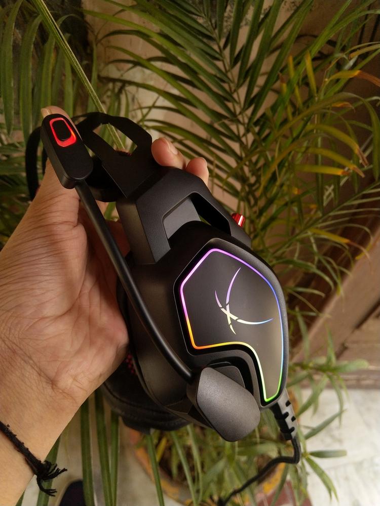 Cosmic Byte Equinox Europa 7.1 USB Dual Driver Gaming Headset with Software, Spectra RGB LED and ENC Microphone - Customer Photo From Yuvraj S.