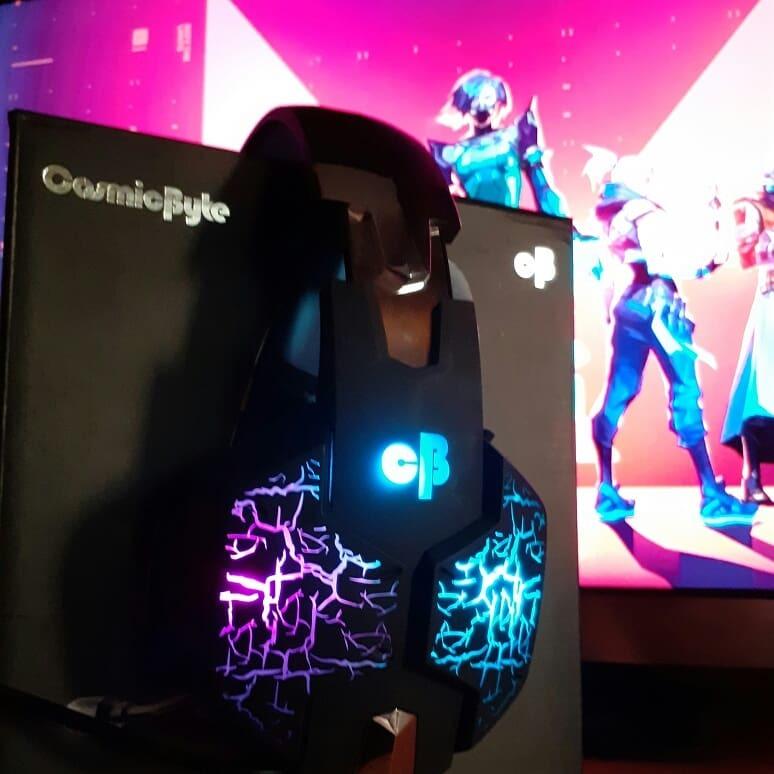 Cosmic Byte G1500 7.1 Channel USB Headset for PC with RGB LED Lights (Black/Blue) - Customer Photo From Owais S.