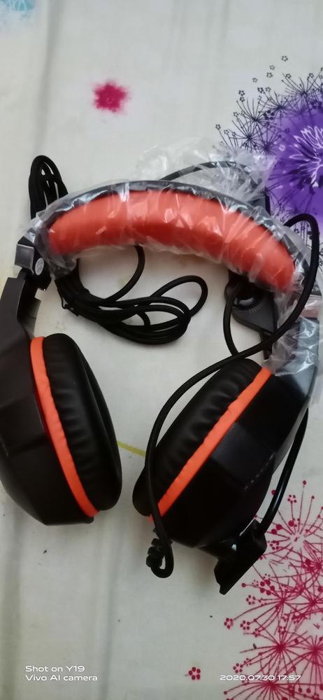 Cosmic Byte H11 Gaming Headset with Microphone (Black/Orange) - Customer Photo From Anshul K.