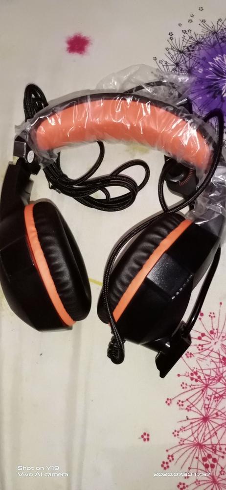 Cosmic Byte H11 Gaming Headset with Microphone (Black/Orange) - Customer Photo From Anshul K.