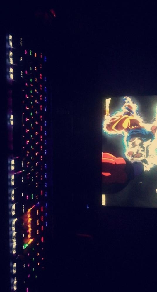 Cosmic Byte CB-GK-13 Neon Rainbow Mechanical Keyboard with Outemu Brown Switch - Customer Photo From JAY T.