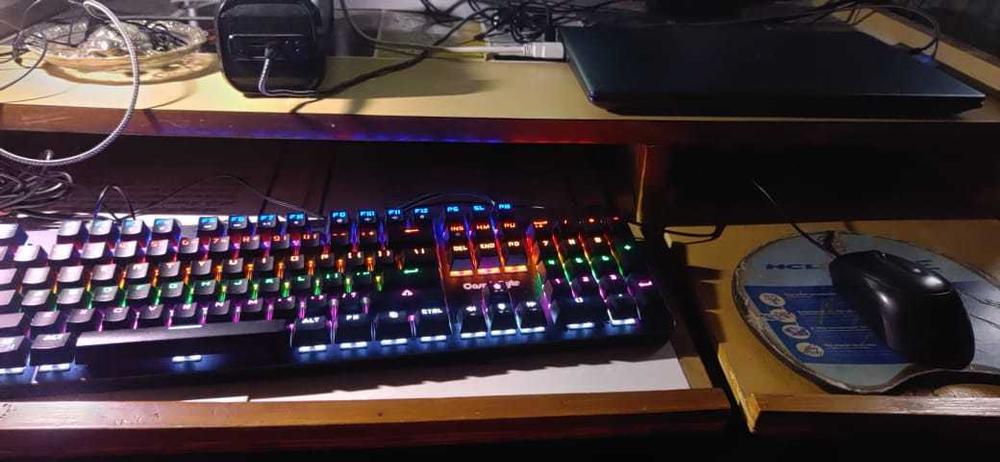 Cosmic Byte CB-GK-13 Neon Rainbow Mechanical Keyboard with Outemu Brown Switch - Customer Photo From Sudhanshu A.