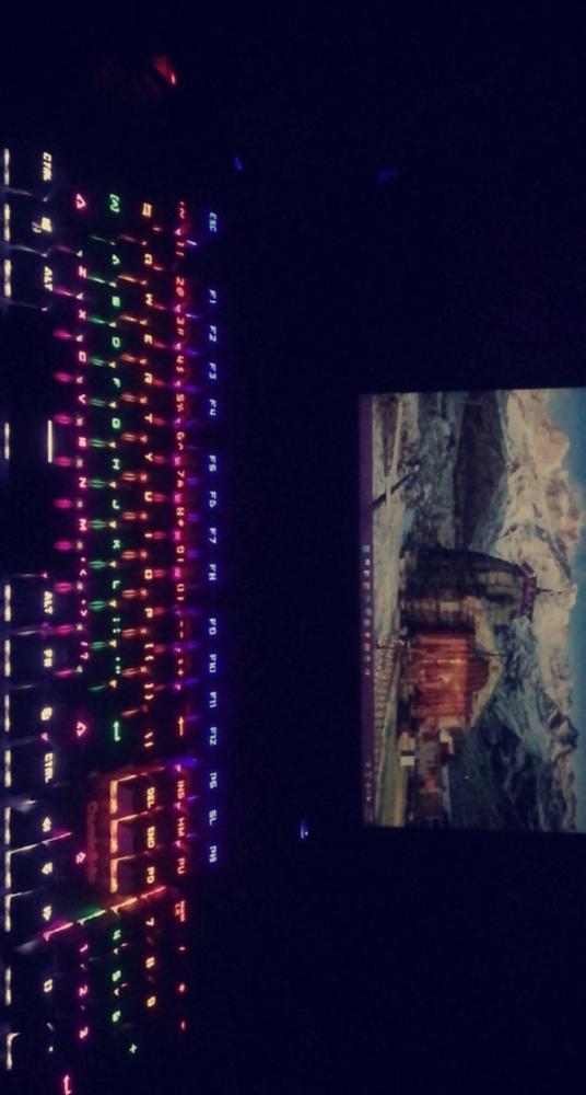 Cosmic Byte CB-GK-13 Neon Rainbow Mechanical Keyboard with Outemu Brown Switch - Customer Photo From JAY T.