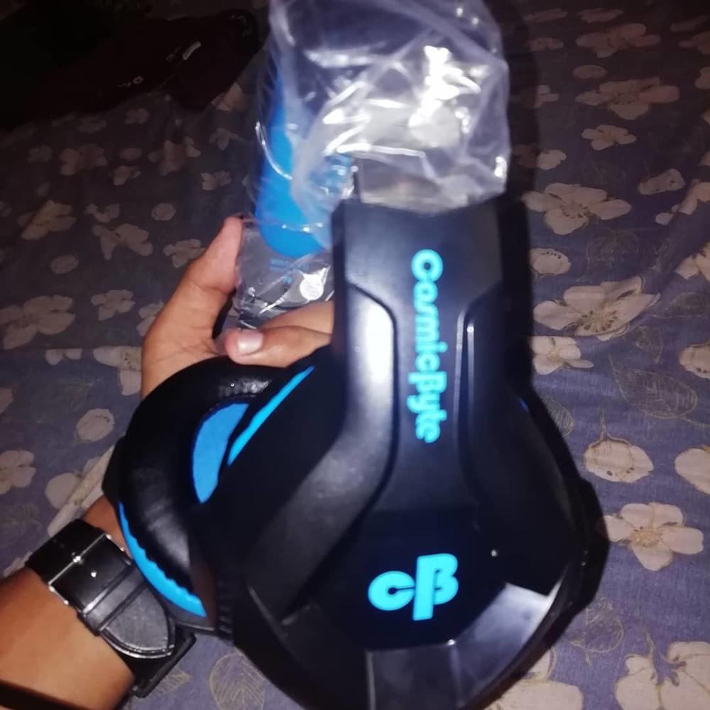 Cosmic Byte H11 Gaming Headset with Microphone (Black/Blue) - Customer Photo From Aakshad T.