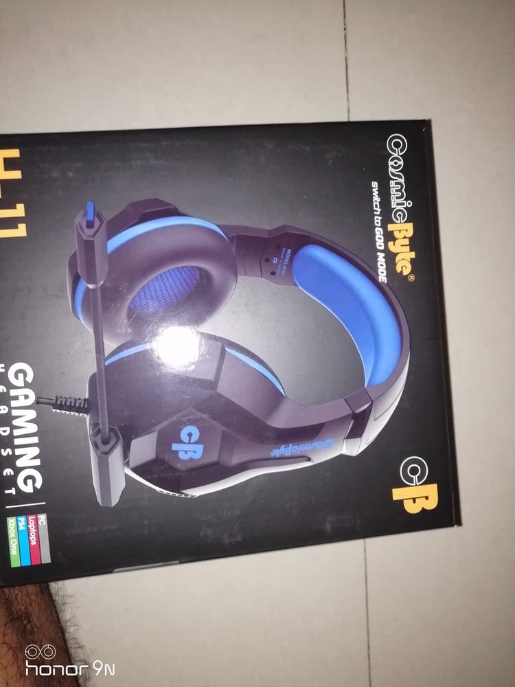 Cosmic Byte H11 Gaming Headset with Microphone (Black/Blue) - Customer Photo From Aakshad T.