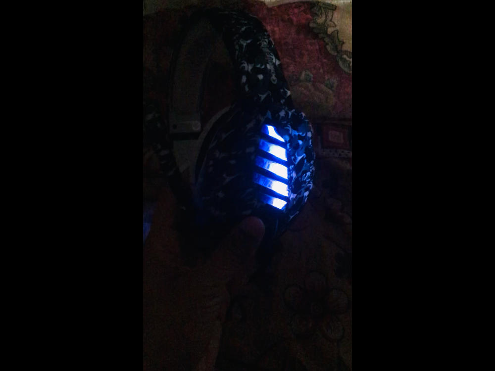 Cosmic Byte GS430 Gaming Headphone, 7 Color RGB LED and Microphone (Camo Black) - Customer Photo From Ankit R.