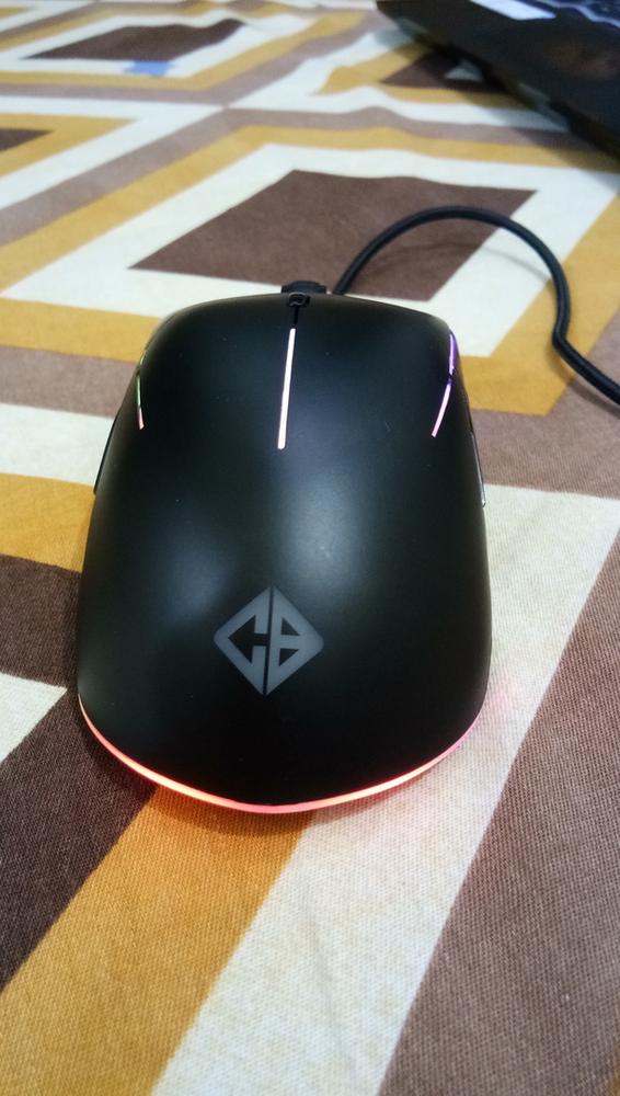 Cosmic Byte Gravity Lightweight RGB 6400 DPI Gaming Mouse with Sunplus IT 6651 Sensor, Software - Customer Photo From Rahul K.