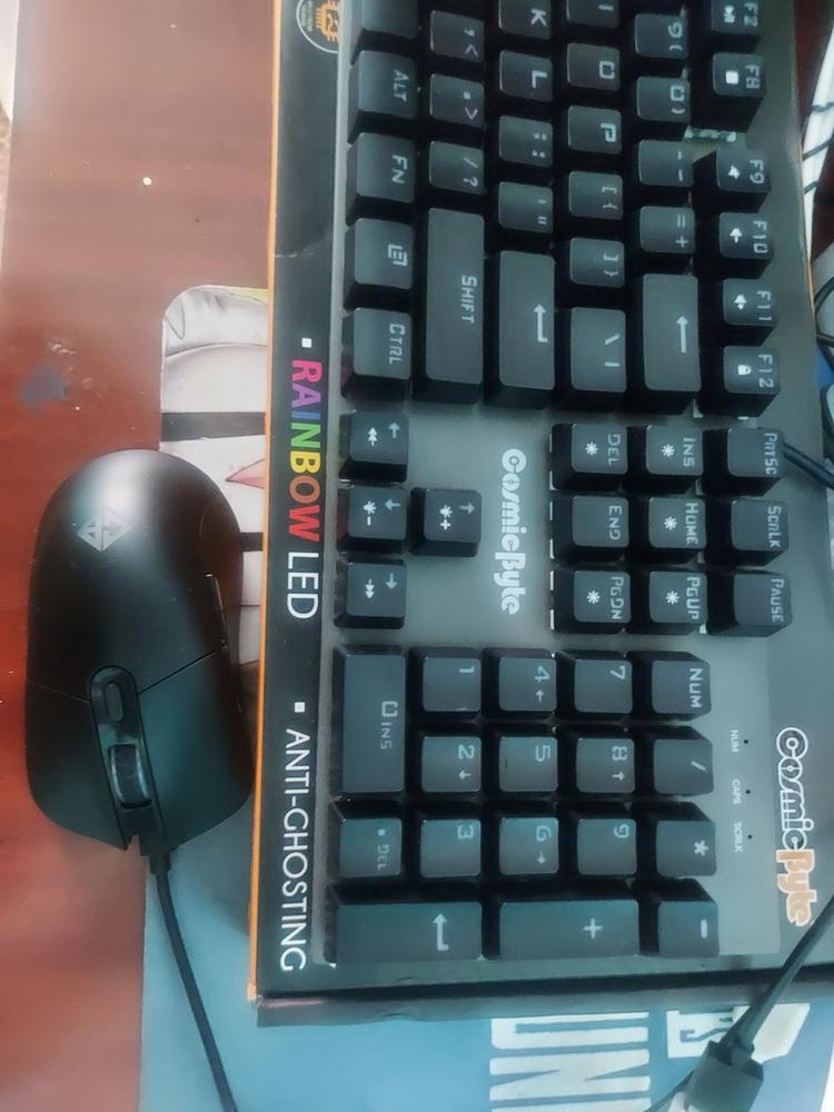 Cosmic Byte Hyperion Wireless + Wired Dual Mode Gaming Mouse, Rechargeable, Pixart 3325 Sensor, RGB LED, Software, Upto 10000 DPI (Black) - Customer Photo From Rashmi R.
