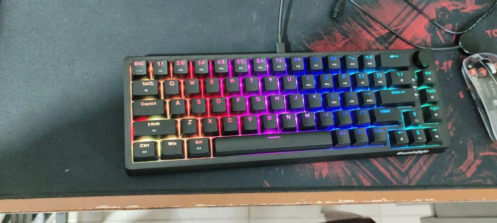 Cosmic Byte CB-GK-33 Astra Hot-Swappable Mechanical Wired & Bluetooth Keyboard with Per Key RGB and Software - Customer Photo From Yash Khandelwal